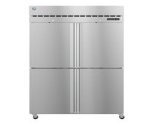 Hoshizaki F2A-HS Freezer, Two Section Upright, Half Stainless Doors with Lock