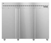 Hoshizaki F3A-FS Freezer, Three Section Upright, Full Stainless Doors with Lock