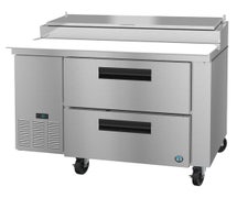 Hoshizaki PR46A-D2 Refrigerator, Single Section Pizza Prep Table, Stainless Drawers