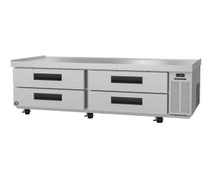 Hoshizaki CR72A Refrigerator, Two Section Chef Base Prep Table, Stainless Drawers