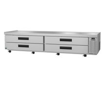 Hoshizaki CR98A Refrigerator, Two Section Chef Base Prep Table, Stainless Drawers