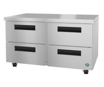 Hoshizaki UF48A-D4 Freezer, Two Section Undercounter, Stainless Drawers