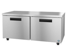 Hoshizaki UF60A Freezer, Two Section Undercounter, Stainless Doors