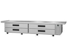 Hoshizaki CR110A Refrigerator, Two Section Chef Base Prep Table, Stainless Drawers