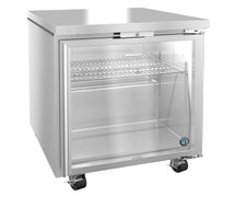 Hoshizaki UR27A-GLP01 Refrigerator, Single Section Undercounter, Full Glass Door