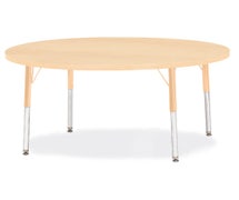 Jonti-Craft 6433JCA251 Berries Round Activity Table - 48"Diameter, A-Height, Maple/Maple/Camel