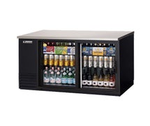 Everest EBB59G-SD Back Bar Refrigerator, 2 Section, 57-3/4"W