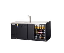 Everest EBD3-BBG Back Bar & Direct Draw Keg Refrigerator Combo, 2 Section, 68"W