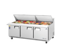 Everest EPBR3 Sandwich Prep Table, Mega-Top, Three-Section