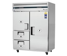 Everest ESRF2D2 Reach-In Refrigerator/Freezer Combo, 2 Section, 22 (Ref) & 22 (Fzr) Cu. Ft. Cap.