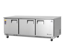 Everest ETBF3 Undercounter/Worktop Freezer, 3 Section, 18.3 Cu. Ft. Cap.