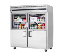 Everest EGSWH4 Reach-In Refrigerator, 2 Section, (4) Half-Doors