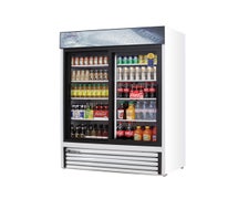 Everest EMGR48 Reach-In Glass Door Merchandiser Refrigerator, 2 Section, 48 Cu. Ft. Cap.