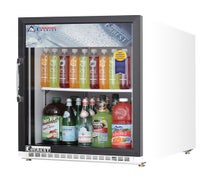 Everest EMGR5 Reach-In Glass Door Merchandiser Refrigerator, 1 Section, 5 Cu. Ft. Cap.
