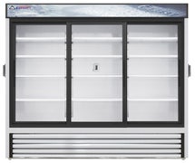 Everest EMGR69C Reach-In Glass Door Chromatography Refrigerator, 3 Sections, 69 Cu. Ft. Cap.
