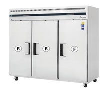 Everest ESRF3 Reach-In Refrigerator/Freezer Combo, 3 Section, 46 (Ref) & 22 (Fzr) Cu. Ft. Cap.