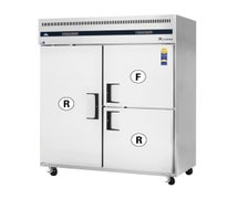 Everest ESWQ3 Reach-In Refrigerator/Freezer Combo, 2 Section, 39 (Ref) & 13 (Fzr) Cu. Ft. Cap.