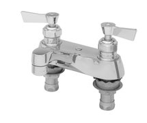 Fisher 1744 Lavatory Faucet with 4" Deck Control Valve and Lever Handles