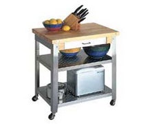 John Boos CUCE30 Serving Cart with Cutting Board No Dropleaf