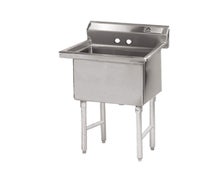 Advance Tabco FC-1-1818 16-Gauge Stainless Steel One-Compartment Sink, 23" L