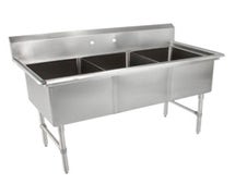 John Boos 3B20304-2D24 3 Compartment Pot Sink, (2) 24" Drainboards