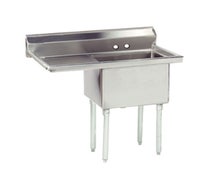 Advance Tabco FE-1-1812-18L-X 18-Gauge Stainless Steel One-Compartment Sink with Left Drainboard, 38.5" L