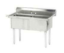 Advance Tabco FE-2-1812-X 18-Gauge Stainless Steel Two-Compartment Sink, 41" L
