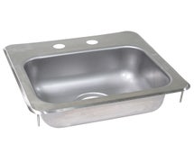 Value Series One-Compartment Drop-In Sink with One 12.5"x10.5"x6"D Bowl