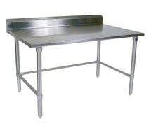 John Boos ST4R5-3048SBK - Stainless Steel Work Table With 5" Backsplash, 48"W X 30"D