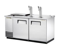True TDD-2CT Club Top Direct Draw Beer Dispenser - Two Keg - 59"W, Stainless Steel