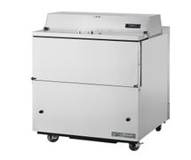 True TMC-34-SS Stainless Steel Milk Cooler - Forced Air - Single Access - 13.8 Cu. Ft., Stainless Steel