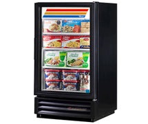 True GDM-12F-HC-LD - GDM-12F-LD Glass Door Merchandiser Freezer - One Door, 12 Cu. Ft., Black, Left Hinge