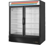 True GDM-49 - Glass Door Merchandiser - Two Door - 49 Cu. Ft., Black