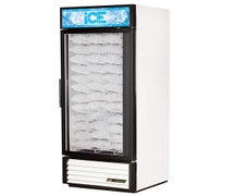 True GDM-26NT-LD Glass Door Ice Merchandiser - One Swing Door, 26 Cu. Ft., Silver Ice