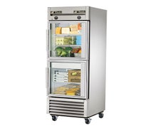 True T-23DT-G Dual Temp Refrigerator/Freezer - Two Half Door - 19 Cu. Ft.