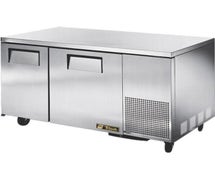 True TUC-60-32F-HD 60"W Stainless Steel Undercounter Freezer with 2 Doors