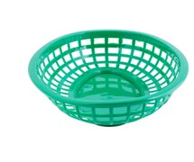 Tablecraft 1074 Oval Sandwich Basket, Green