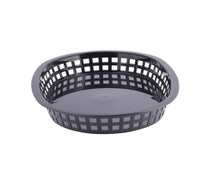 Tablecraft 1076 Large, Oval Serving Basket, Black