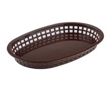 Tablecraft 1076 Large, Oval Serving Basket, Brown