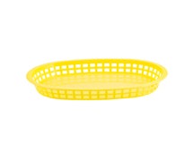 Tablecraft 1076 Large, Oval Serving Basket, Yellow