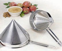 Tablecraft CCS-12-C Stainless Steel China Cap Strainer Coarse Perforations, 6 Qt.