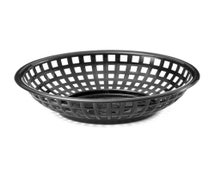 Serving Basket 8" Diam.x2-3/8"H, Round, Black
