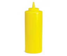 Central Restaurant 108M-1 Squeeze Dispenser - Yellow, 8 oz.