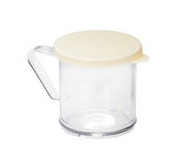 Tablecraft 166D - 10 oz. Kitchen Dredge with Lid, Beige