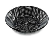 Handwoven Basket 8-1/4" Diam. Round, Black