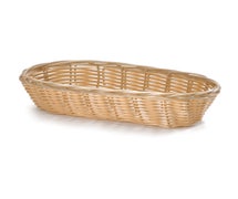 Handwoven Cracker Basket 9"Wx3-1/2"Dx2"H, Oblong, Natural