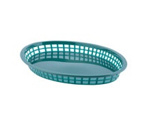 Jumbo Serving Basket 12-3/4"Wx9-1/2"Dx1-1/2"H, Oval, Forest Green