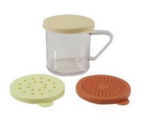 Tablecraft 166F Kitchen Dredge, 10 oz. Capacity, Three Lids