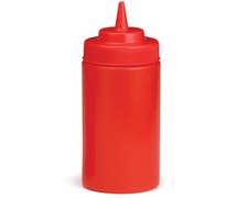 Squeeze Bottle - One-End, Wide Mouth, 16 oz., Red