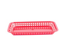 Tablecraft 1079 Rectangular Serving Basket 11-3/4"Wx8-1/2"D, Red